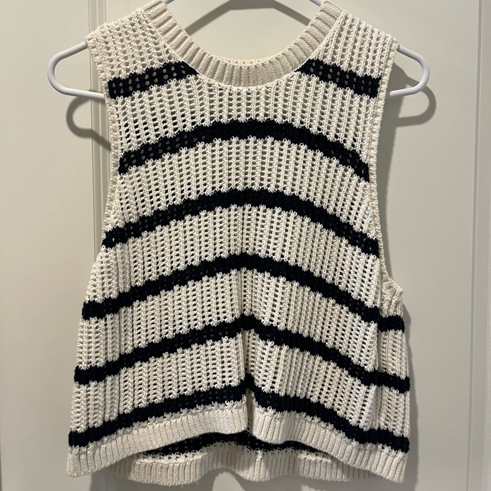Knit stripe tank